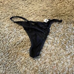 Elegant Black Mesh Women's Panties